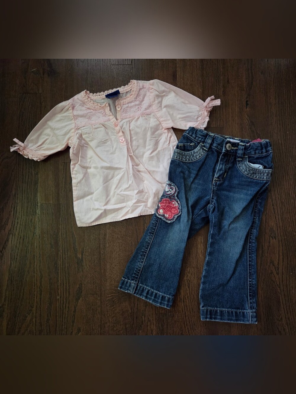 Super Cute Girls Pink 24/2T Jeans Outfit
